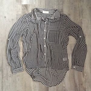 Elodie sheer checkered shirt